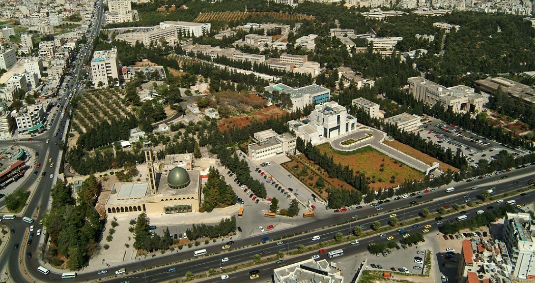 University of Jordan from the sky.